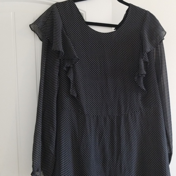 long sleeve polka dot dress - Picture 1 of 5